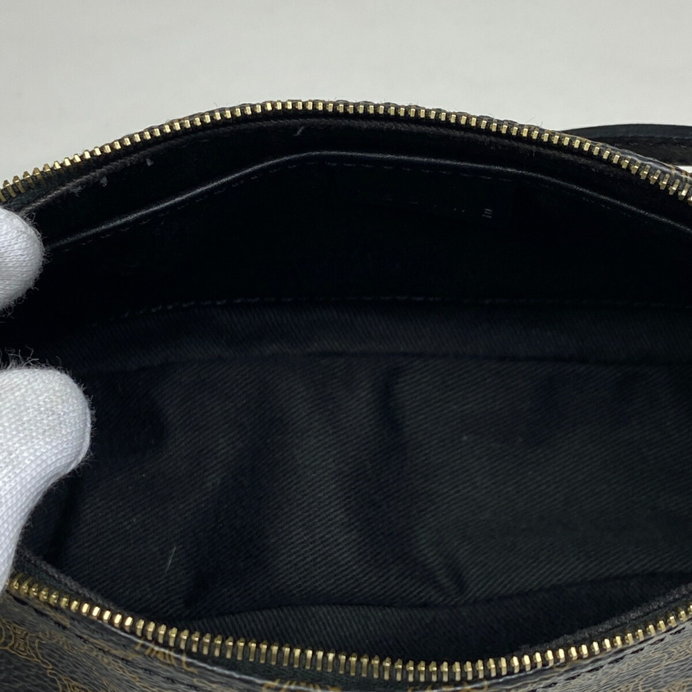 Celine Macadam Pattern Canvas Accessory Pouch Bro… - image 7